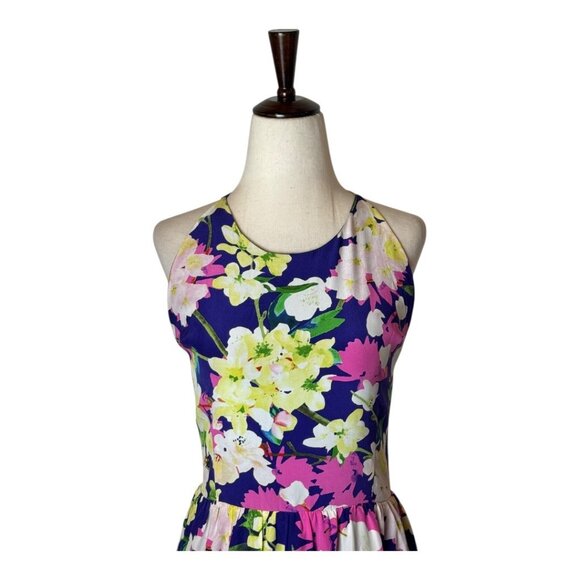 Yumi Kim Dress Women Large Silk Floral Summer Lovin Mulberry Orchard Lace Up - Picture 4 of 11